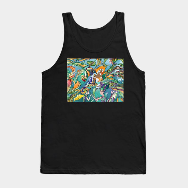 Composition with Fairies Tank Top by Lyuda